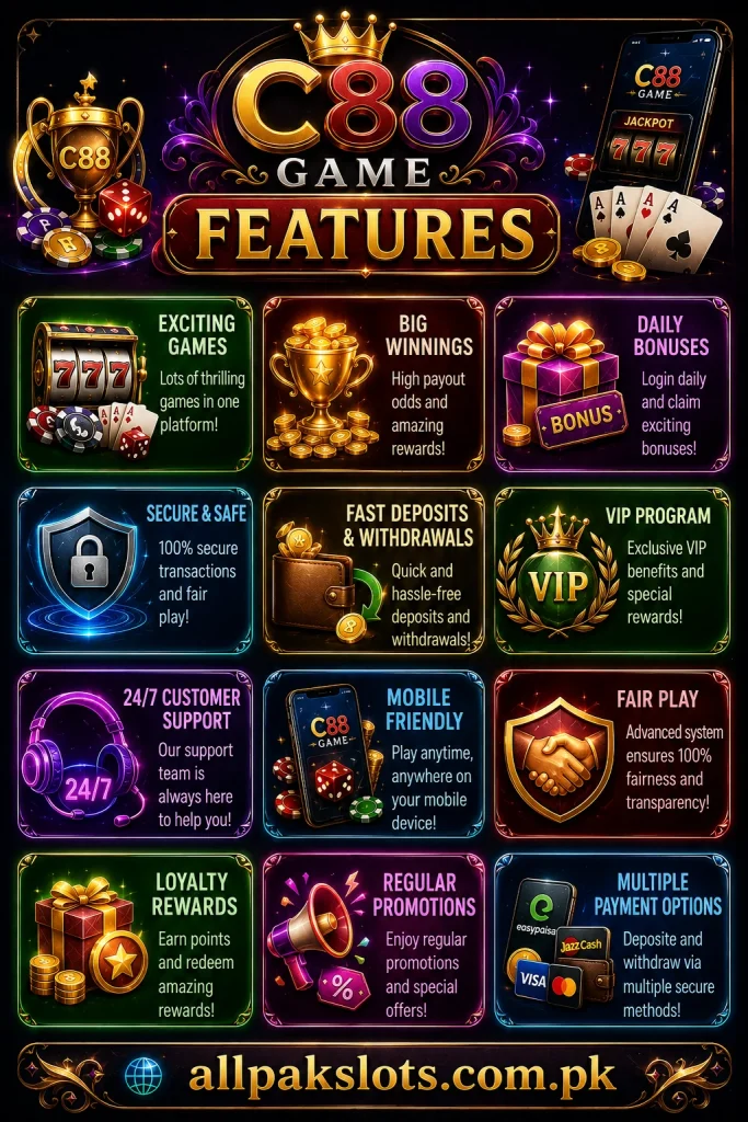C88 Game is a popular online earning platform offering betting games, real money rewards, fast withdrawals, exciting bonuses, secure payments .